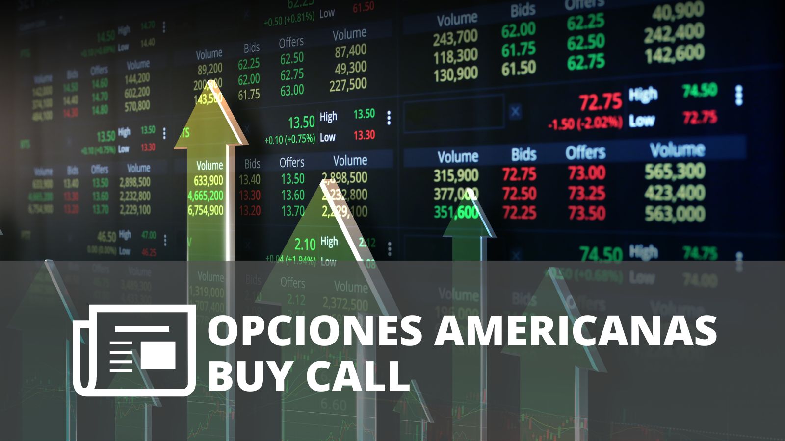 OPCIONES AMERICANAS – OPCIÓN DE COMPRA – BUY CALL